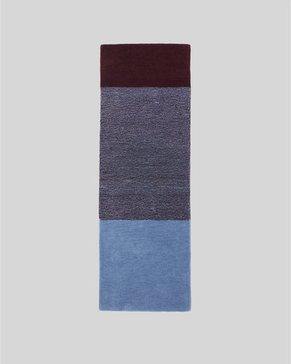 Vloerkleed Wol Horizontaal Sky Blue Bordeaux - SUITE702