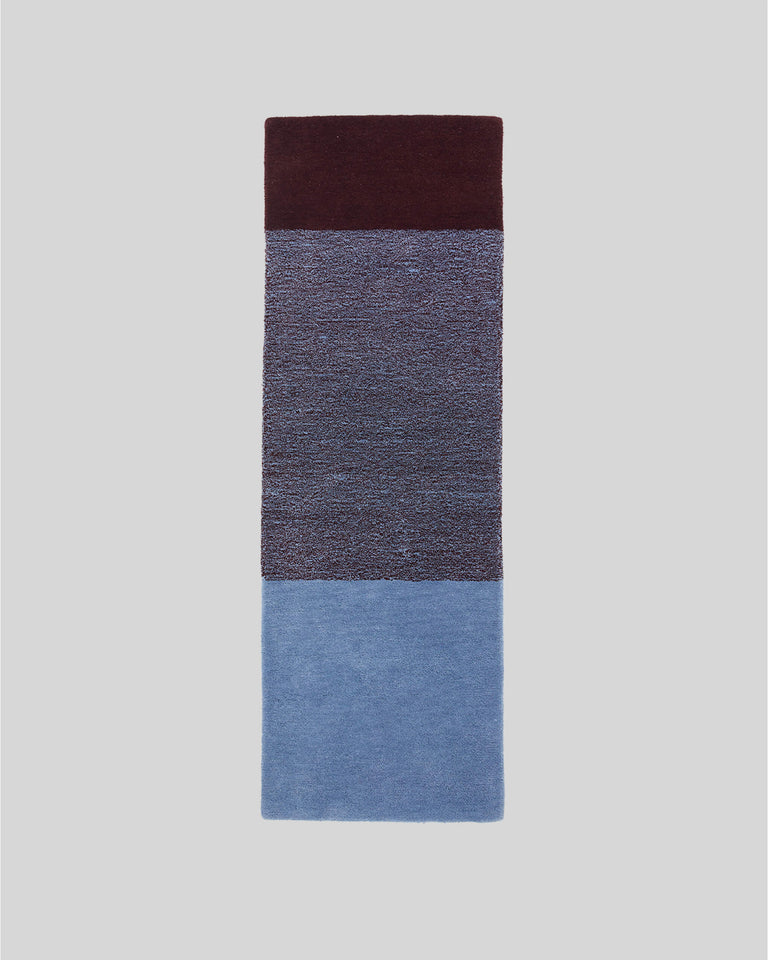 Vloerkleed Wol Horizontaal Sky Blue Bordeaux - SUITE702