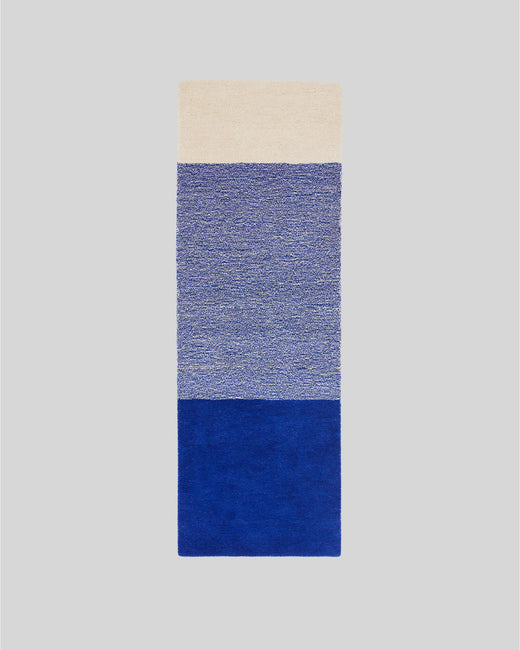 Vloerkleed Wol Horizontaal Cobalt Blue Ecru - SUITE702