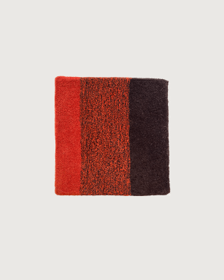Rug Wool Swatch Poppy Orange Brown