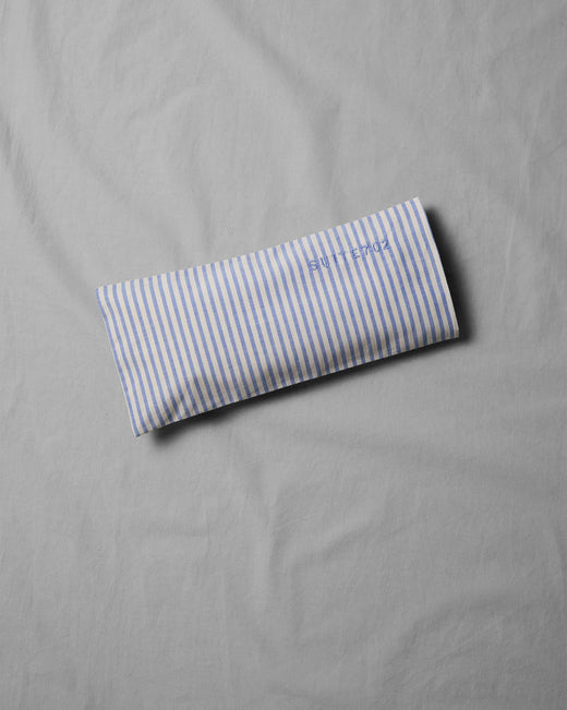 Aroma Eye Pillow Striped Blue Ecru