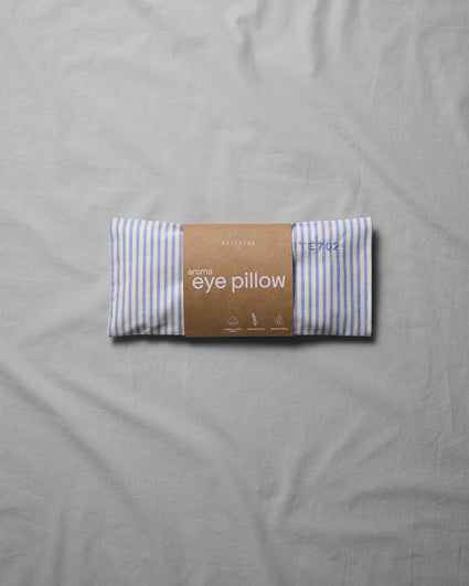 Aroma Eye Pillow Striped Blue Ecru
