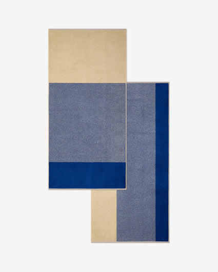 Towel Set Blend Cobalt Blue Ecru (2 pc.)