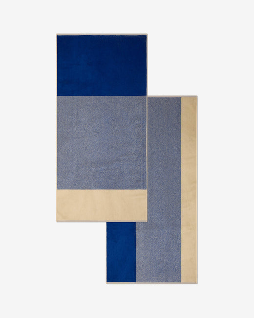 Towel Set Blend Cobalt Blue Ecru (2 pc.)