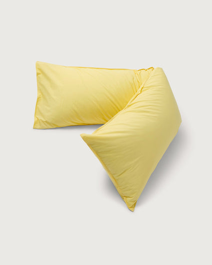 bedMATE Pillowcase Cotton Butter Yellow