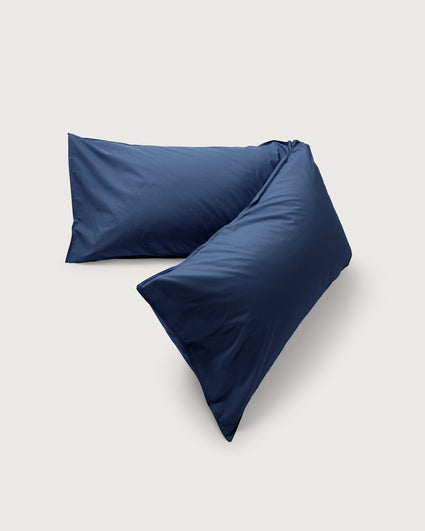 bedMATE Pillowcase Cotton Navy Blue
