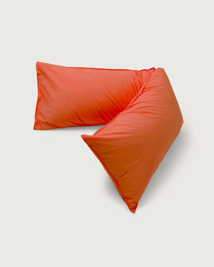 bedMATE Pillowcase Cotton Poppy Orange