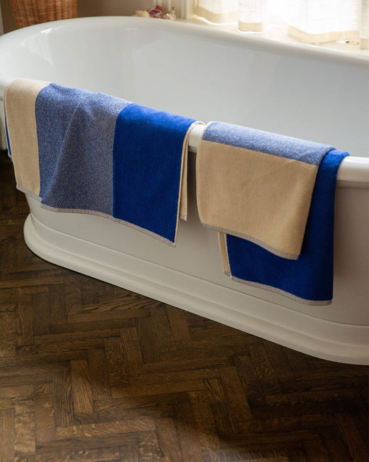 Towel Set Blend Cobalt Blue Ecru (2 pcs.)