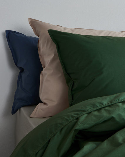 Duvet Cover Set Cotton Forest Green