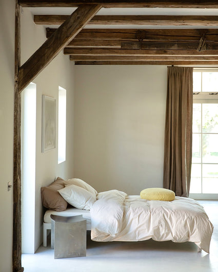 Bed Linen Set Cotton Ecru