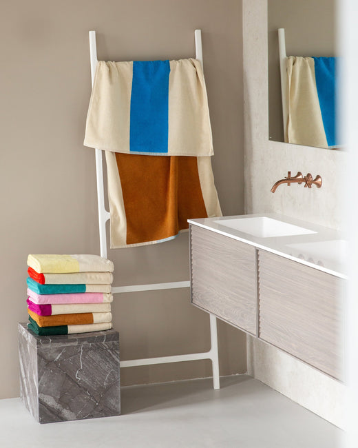 Towel Set Yellow Aqua Pink Red (4 pcs.)