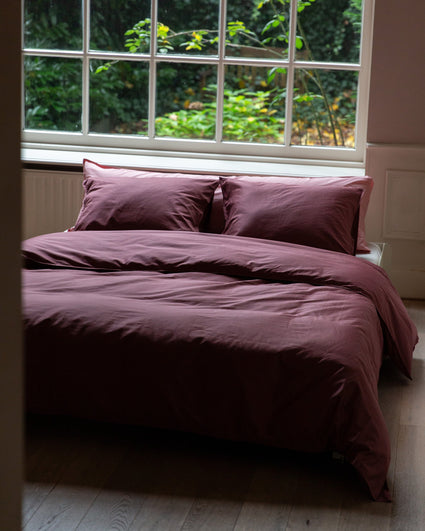 Duvet Cover Satin Red Wine