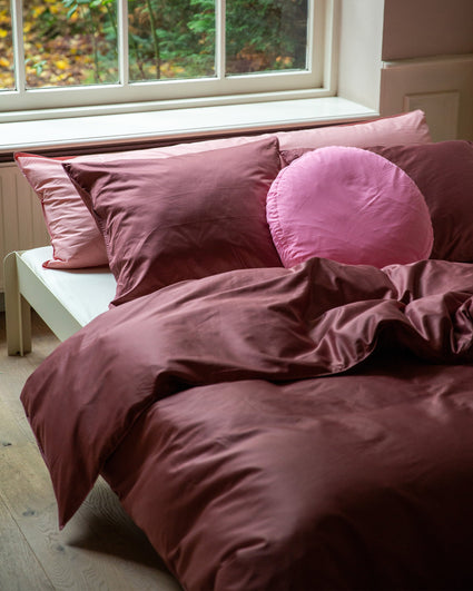 Duvet Cover Satin Red Wine