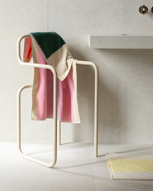 Bath Towel Pink Dark Green