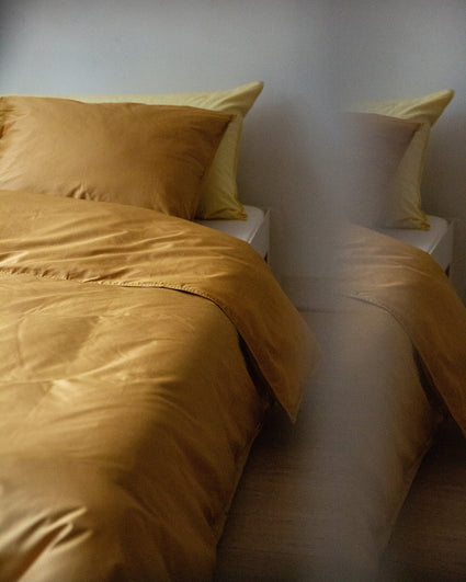 Bedding Set Satin Caramel