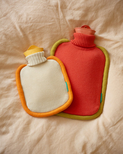 Hot Water Bottle Poppy Orange
