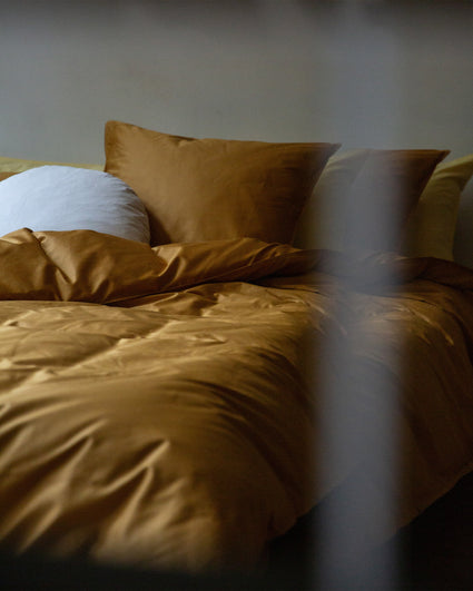Duvet Cover Satin Caramel