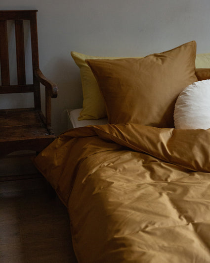 Bedding Set Satin Caramel