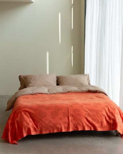 Bedspread Mesh Tomato Red