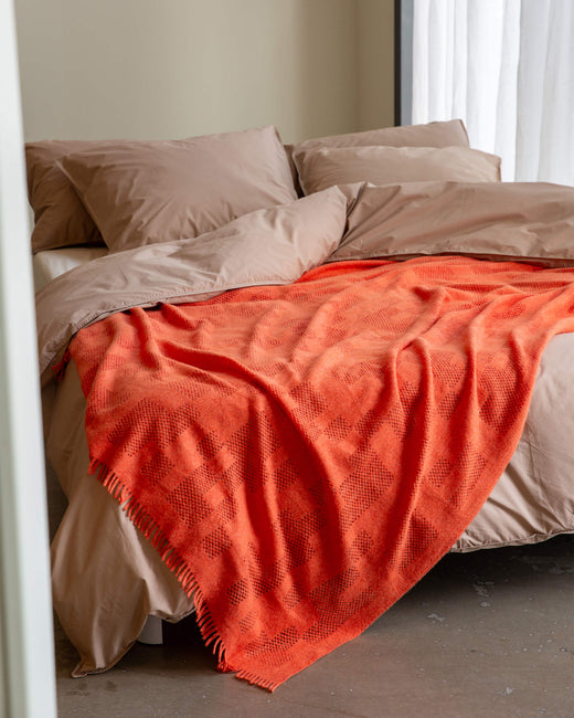Bedspread Mesh Tomato Red
