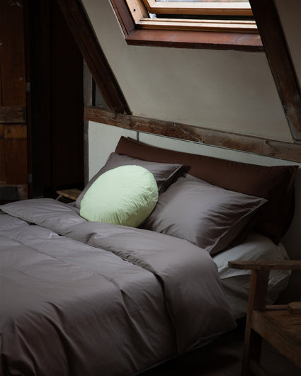 Bedding Set Satin Taupe Grey
