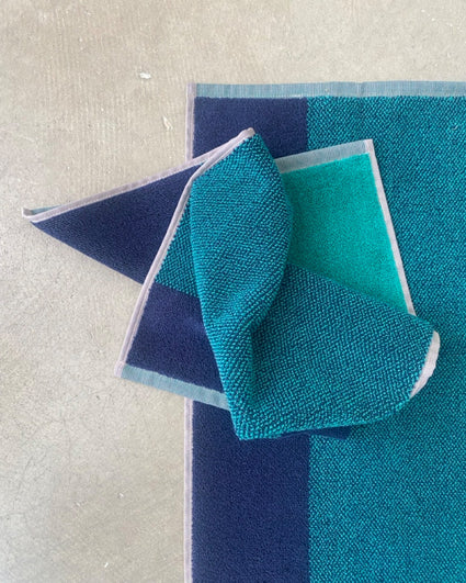Guest Towel Set Blend Navy Sea Green (2 pcs)