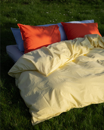 Duvet Cover Cotton Butter Yellow