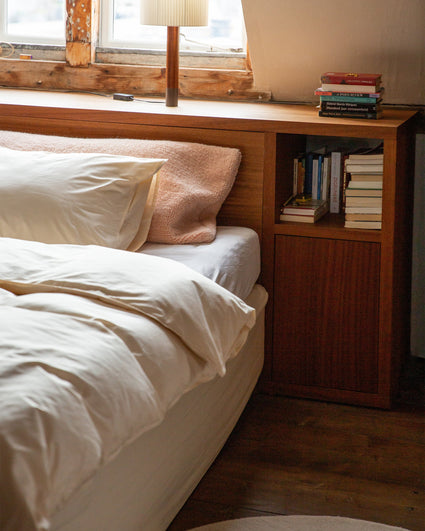 Bed Linen Set Satin Ecru