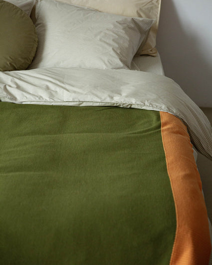 Merino Plaid Green Pink Orange
