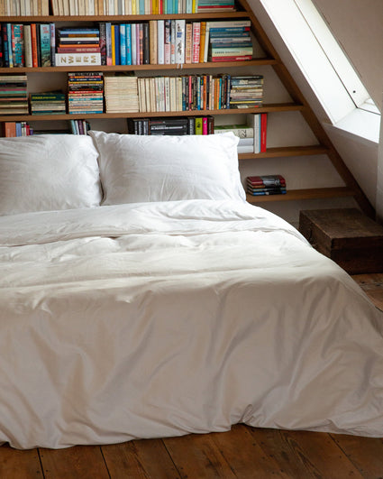 Bedding Set Satin White