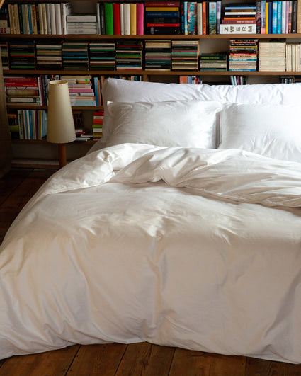 Bedding Set Satin White