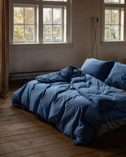Bedding Set Satin Ocean Blue