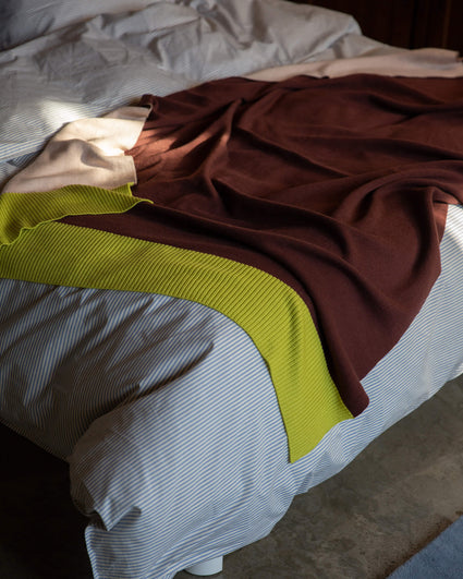 Merino Plaid Bordeaux Peach Lime
