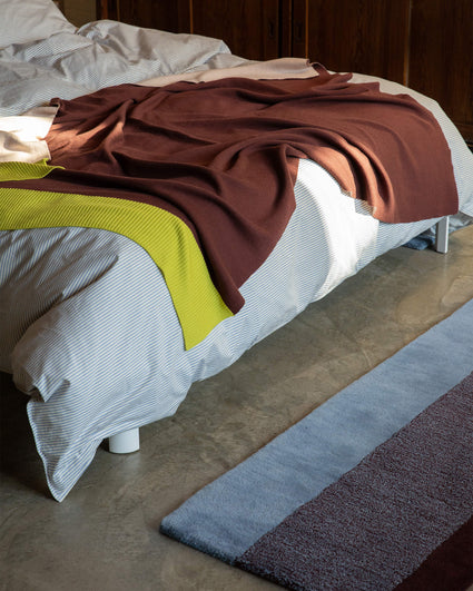 Merino Plaid Bordeaux Peach Lime