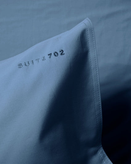 Cotton Pillowcase Quiet Blue