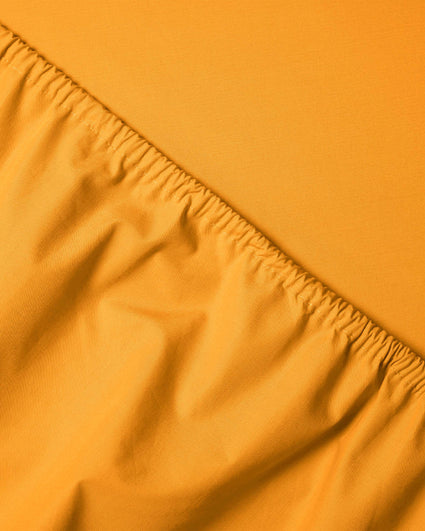 Cotton Fitted Sheet Mango