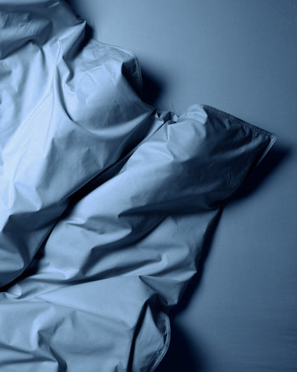 Cotton Bedding Set Quiet Blue