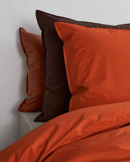 Duvet Cover Cotton Poppy Orange