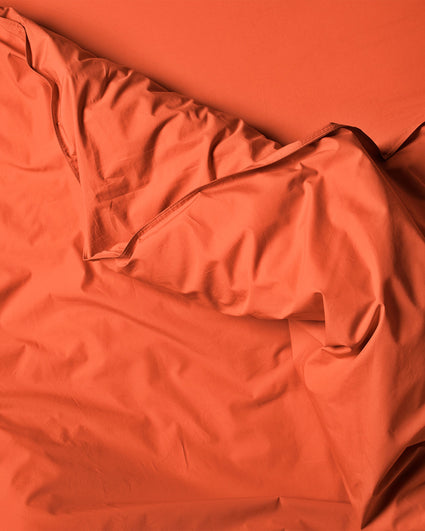 Duvet Cover Cotton Poppy Orange