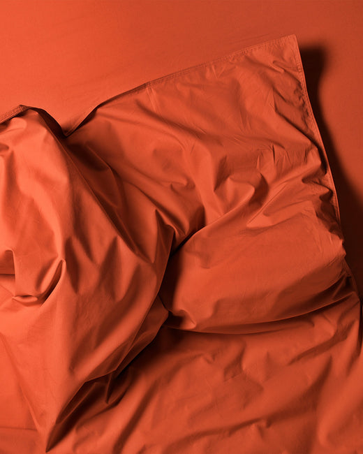 Duvet Cover Cotton Poppy Orange