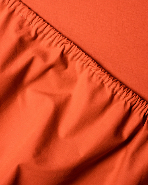 Fitted Sheet Cotton Poppy Orange