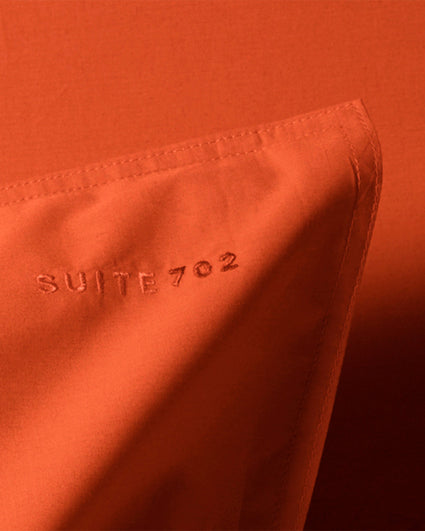 Duvet Cover Set Cotton Poppy Orange