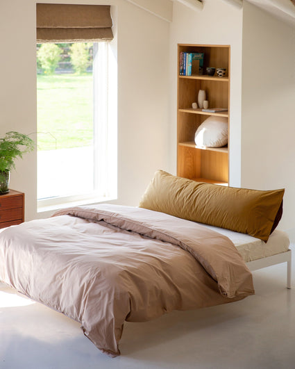bedMATE Cotton Pillowcase Khaki Gold
