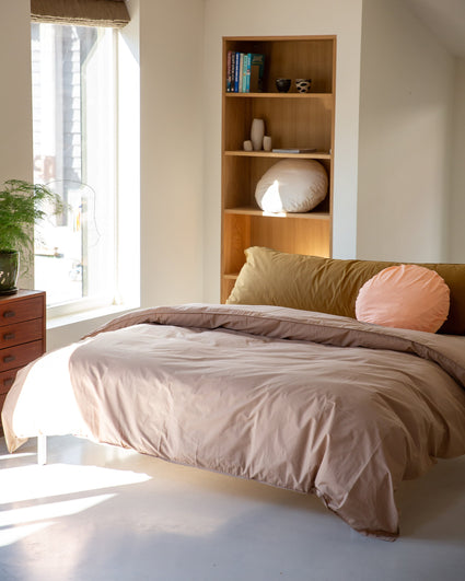 bedMATE Cotton Pillowcase Khaki Gold