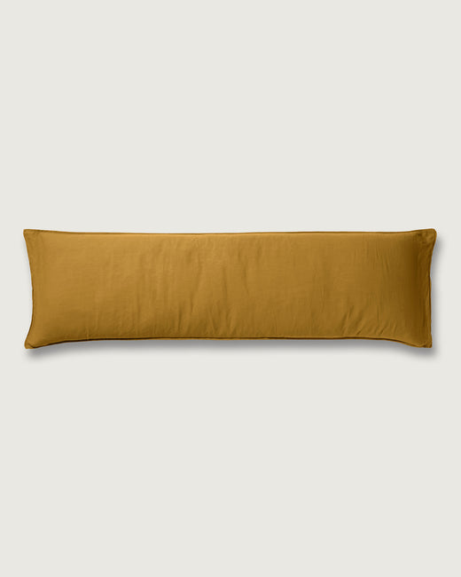 bedMATE Linen Pillowcase Khaki Gold