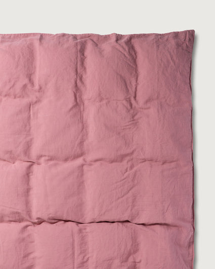 Duvet Cover Linen Mauve Rose