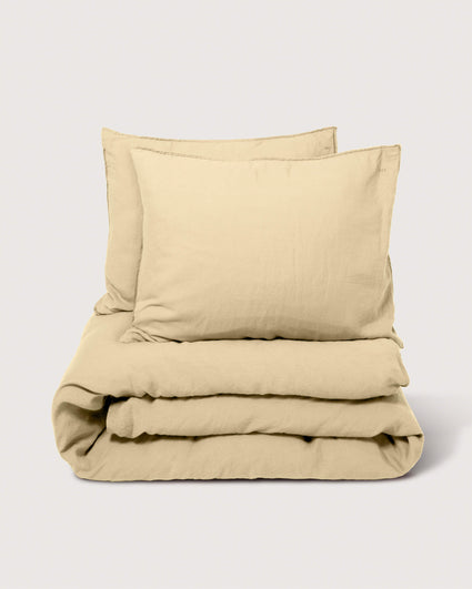 Beddengoed Set Linnen Creamy Yellow - SUITE702
