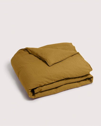 Dekbedovertrek Linnen Khaki Gold - SUITE702