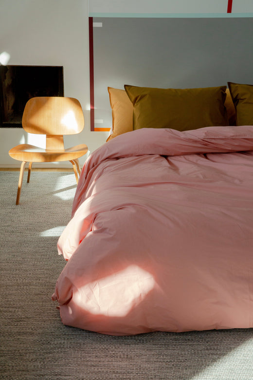 Duvet Cover Set Cotton Dusty Rose