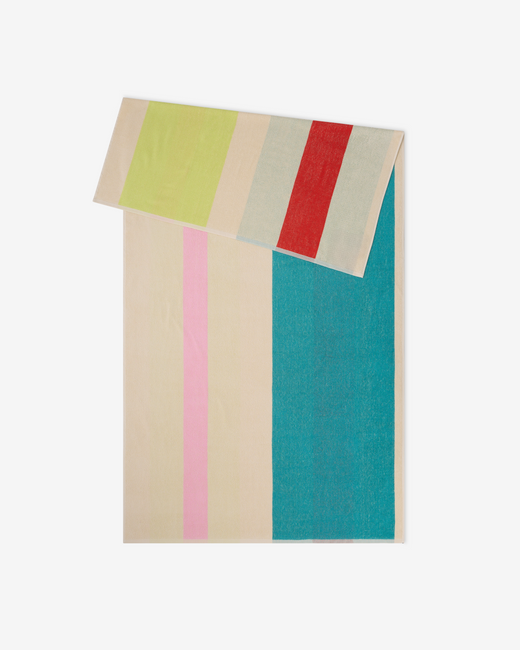 Beach towel Pink Turquoise Lime Red